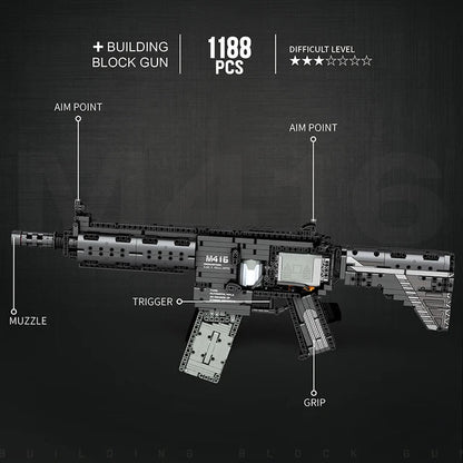 BlastBrick M416 Assault Rifle(1188) pieces