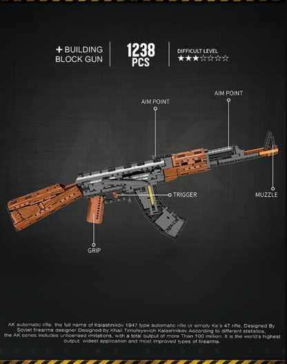BlastBrick Ak-47 (1238) pieces