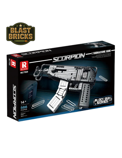 Blastbrick Scorpion Submachine Gun(566)pieces