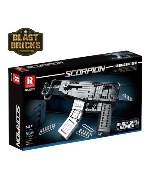 Blastbrick Scorpion Submachine Gun(566)pieces
