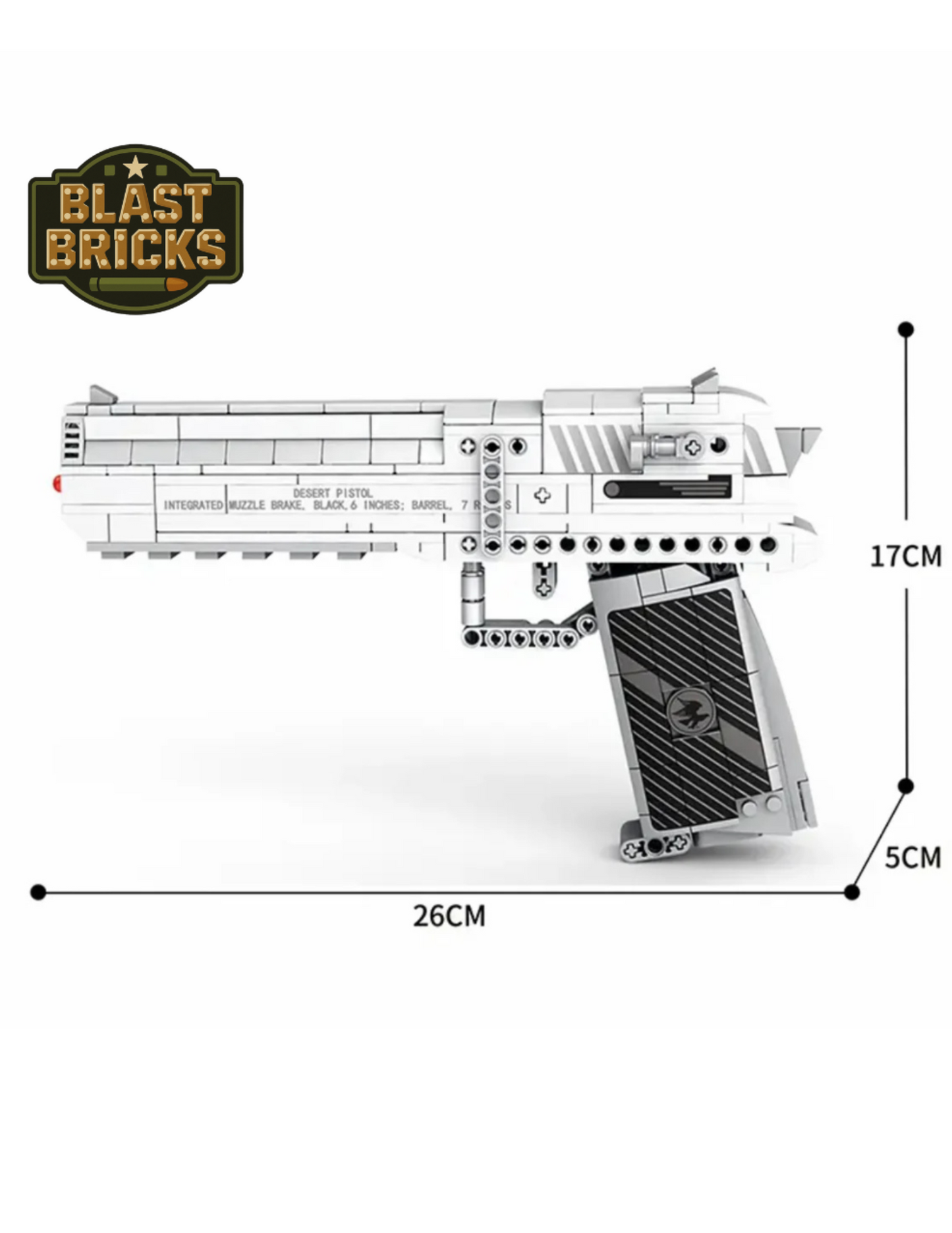 BlastBrick Desert Eagle(408) pieces