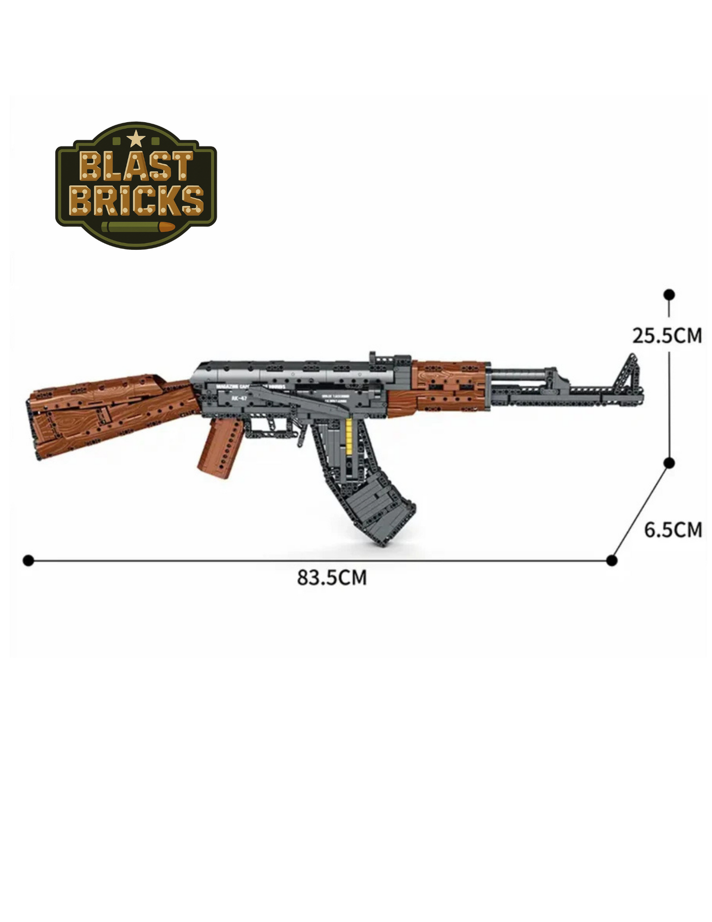 BlastBrick Ak-47 (1238) pieces