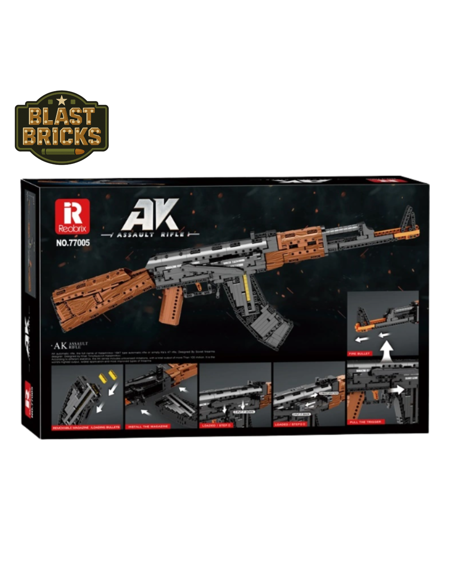 BlastBrick Ak-47 (1238) pieces