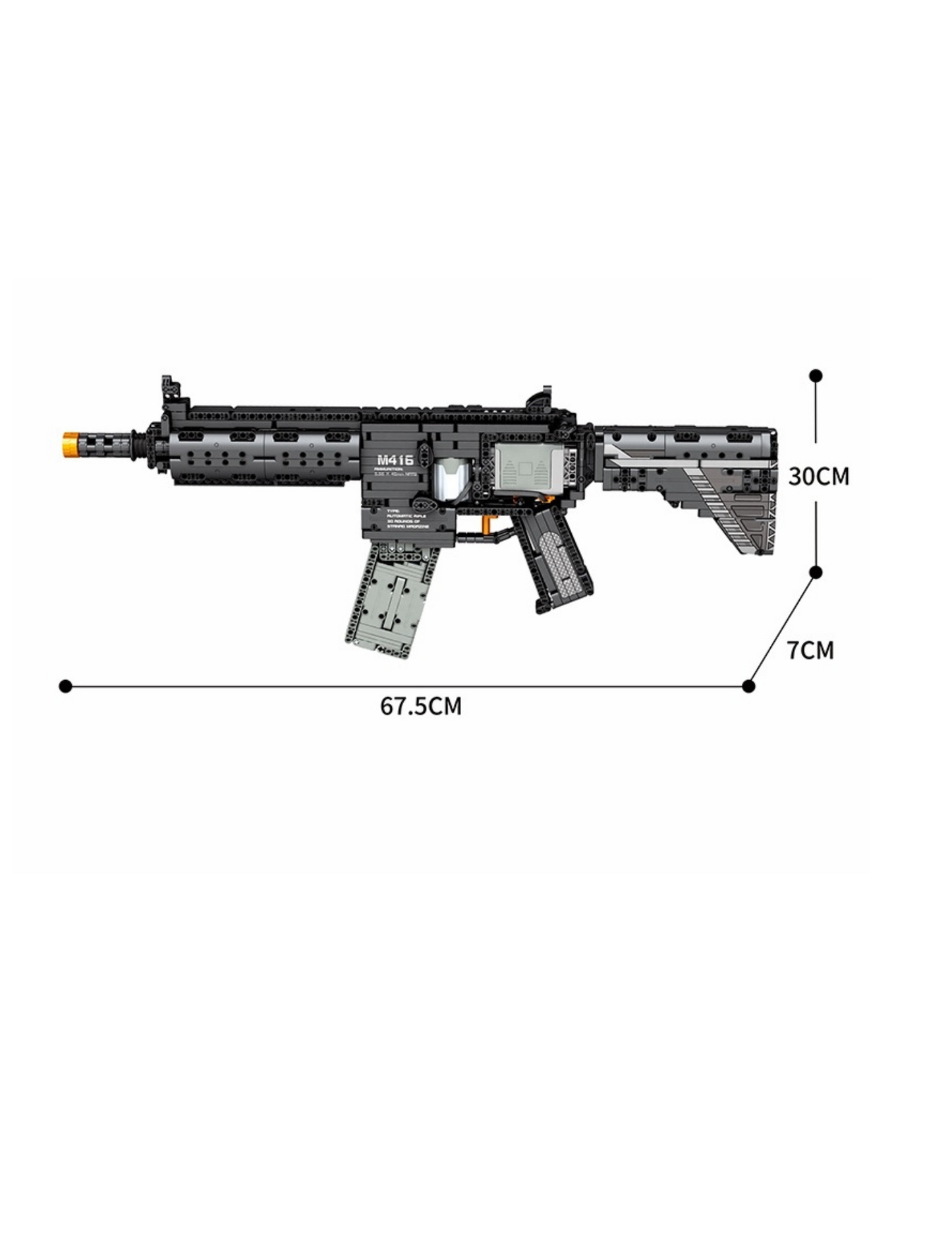 BlastBrick M416 Assault Rifle(1188) pieces