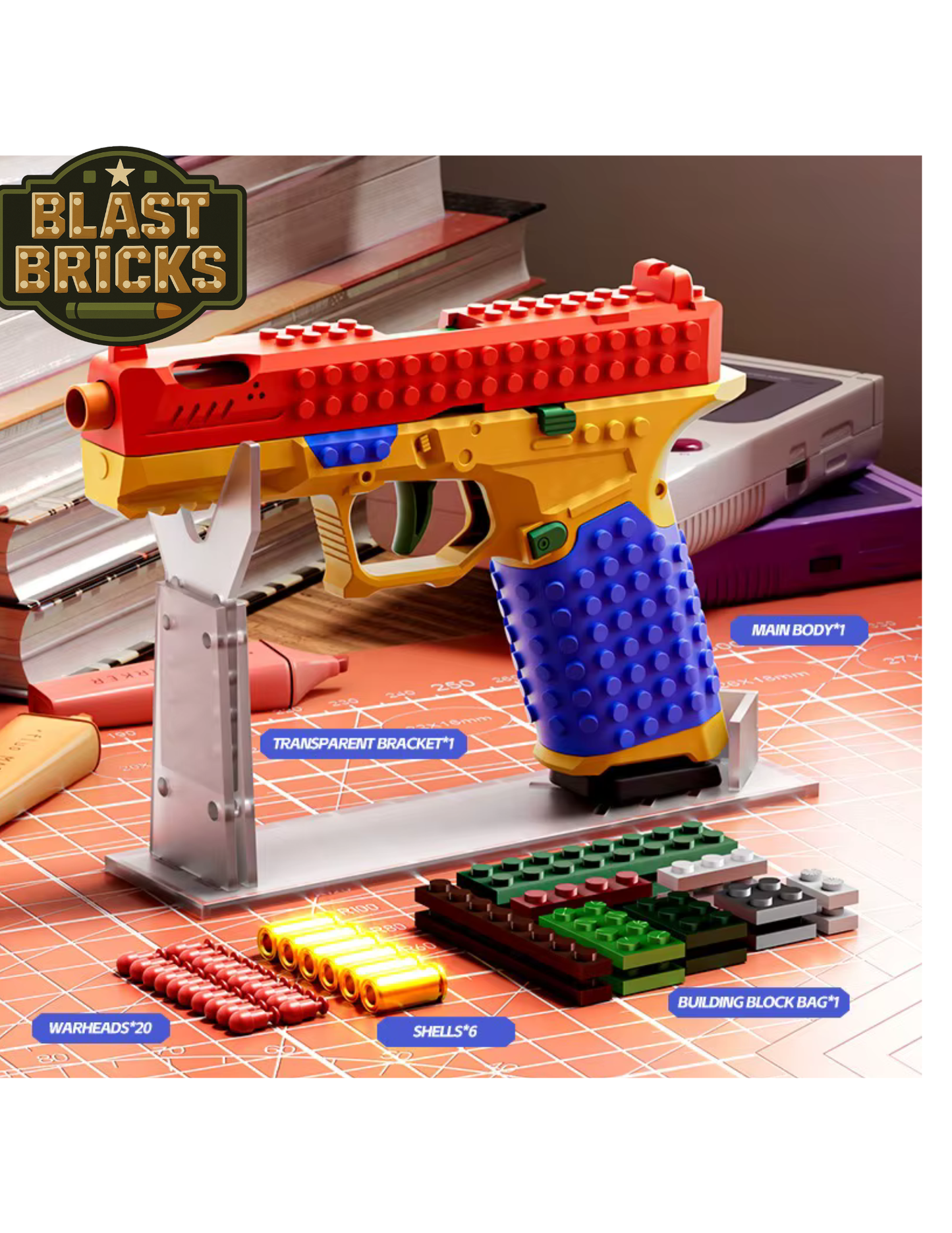 BlastBrick Desert Eagle (408) pièces