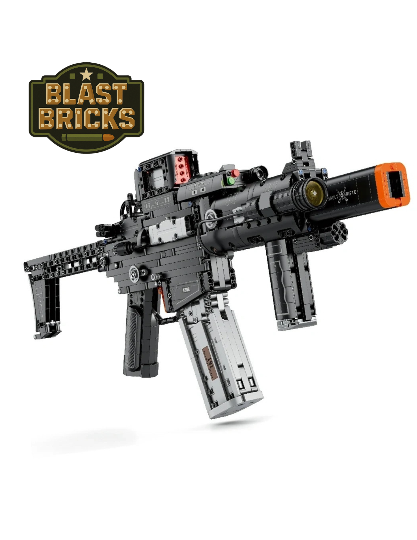Blastbrick MCX ASSAULT RIFLE(1589)pieces