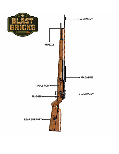 BlastBrick Kar 98k (1206) pièces