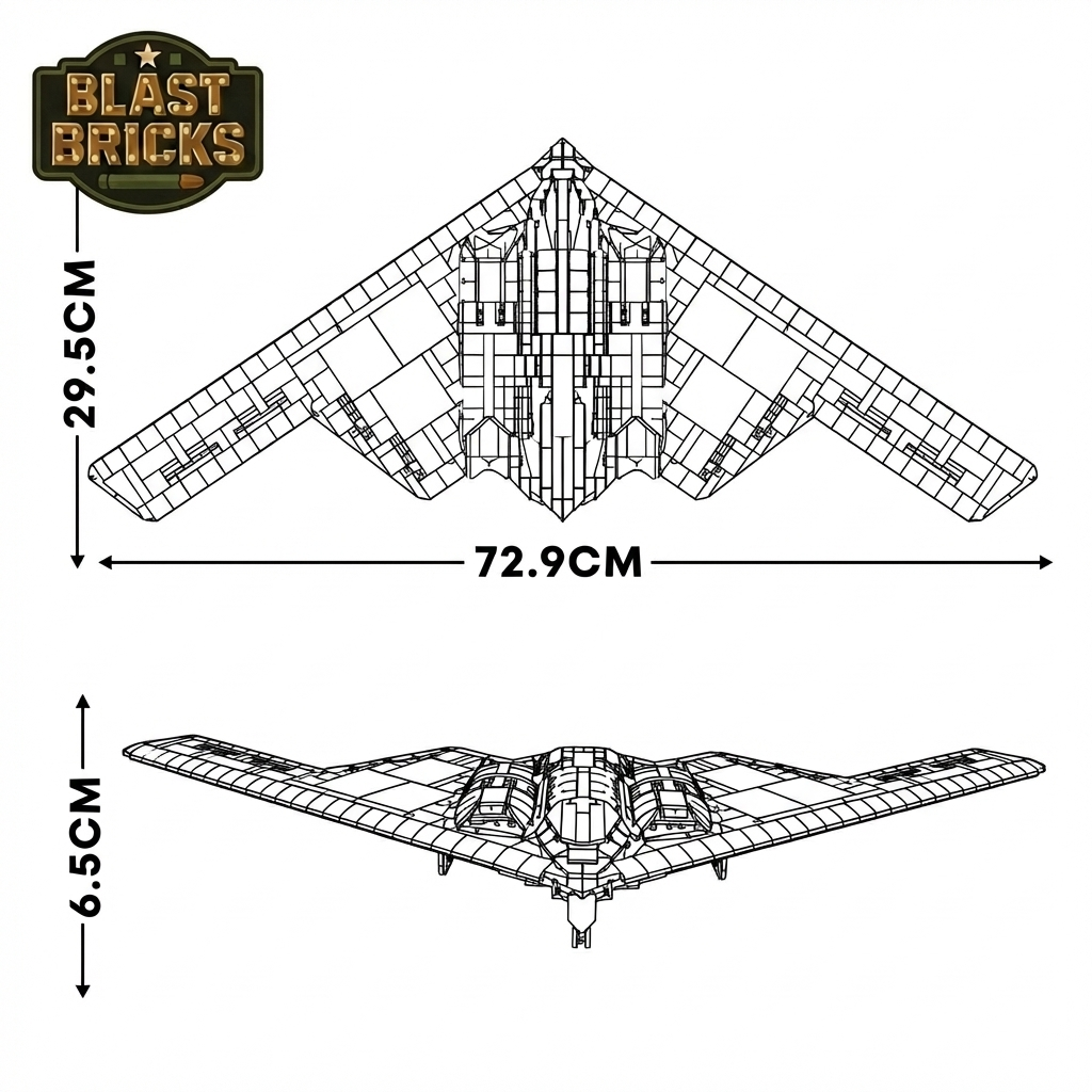 Blastbrick B2 Bomber (1977) pieces
