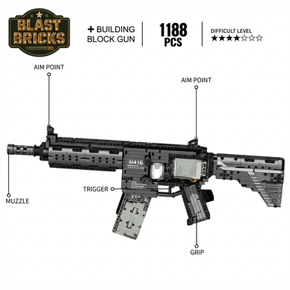 Fusil d'assaut BlastBrick M416 (1188 pièces)